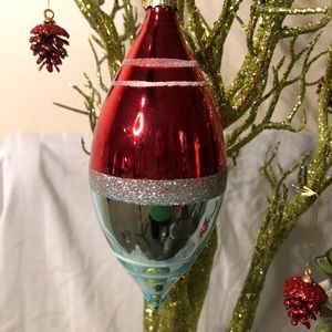 RAZ ornament retro teardrop